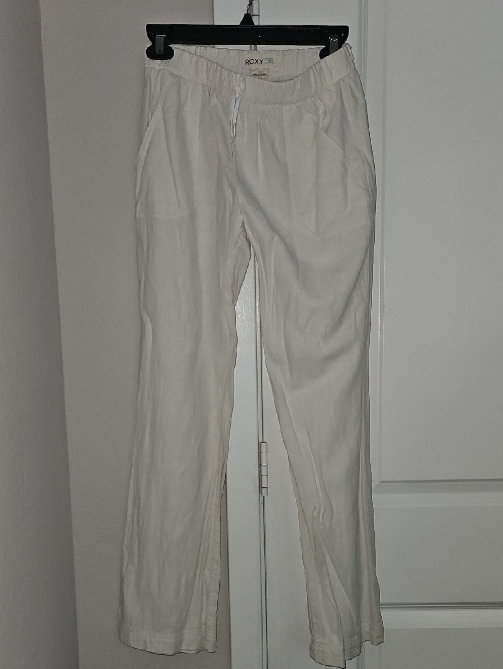 Roxy Girls 16 Cream Drawstring Pants